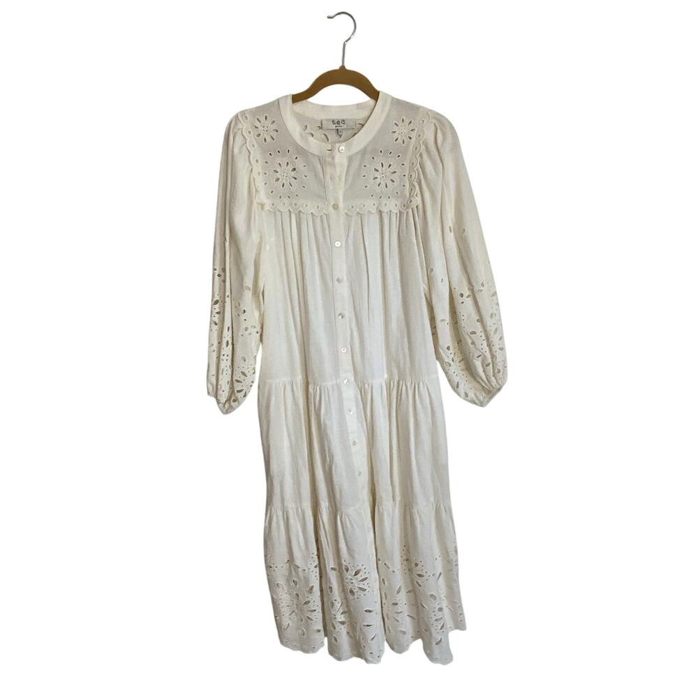 SEA Tali Lace Midi Dress size small - Picture 8 of 12